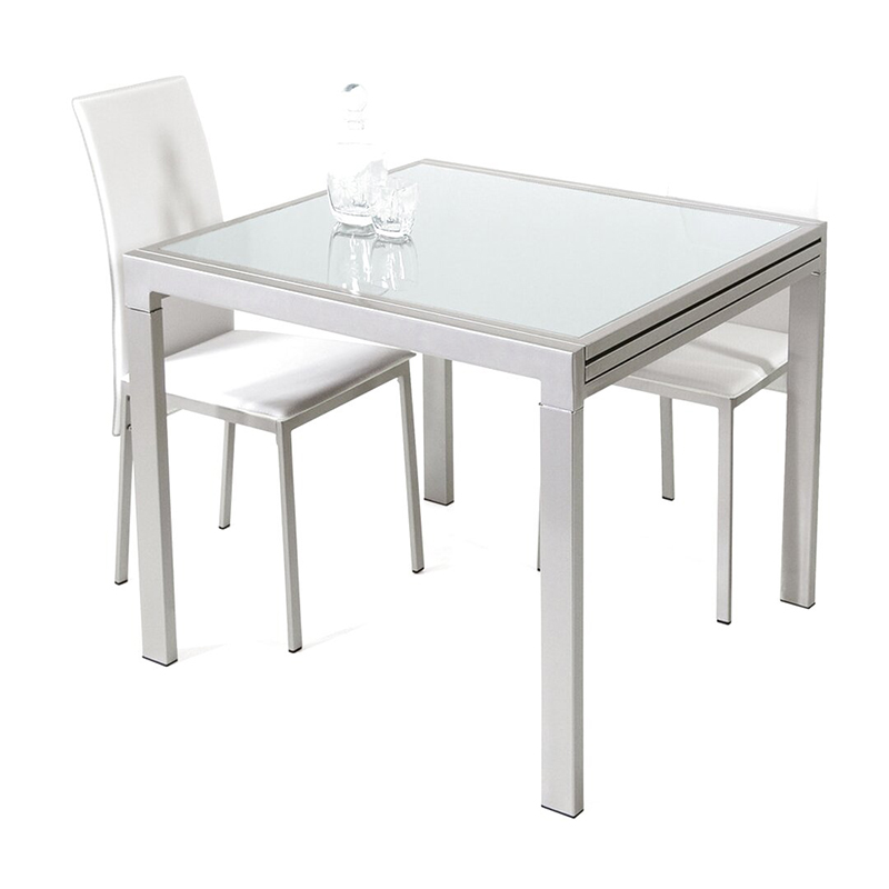 Tavolo quadrato allungabile Bianco