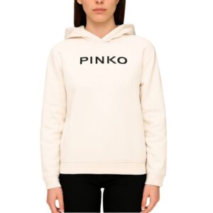 Felpa con cappuccio Pinko Bianco