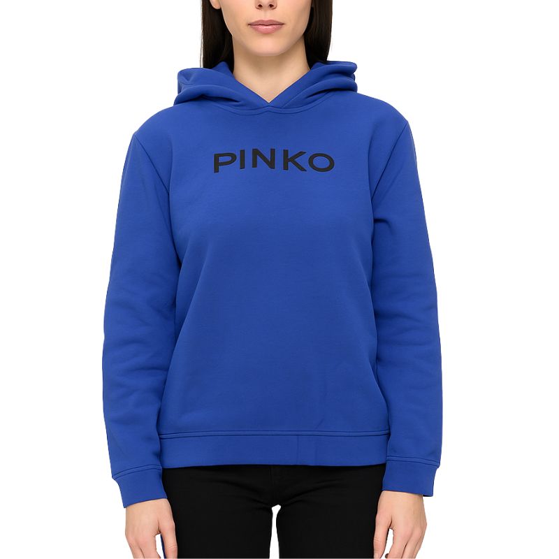 Felpa con cappuccio Pinko Blu