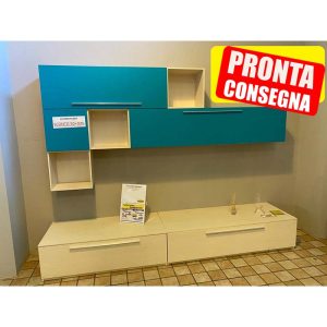 Parete Soggiorno Azzurra