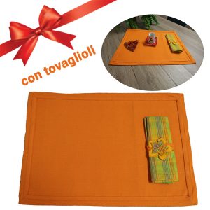Set tovagliette Randy arancione - immagine 1