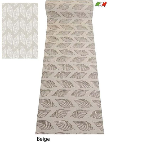 Passatoia Cucina Foglie Beige