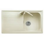 Plados una vasca a destra ultraquartz bianco 86 x 50 - PL0861