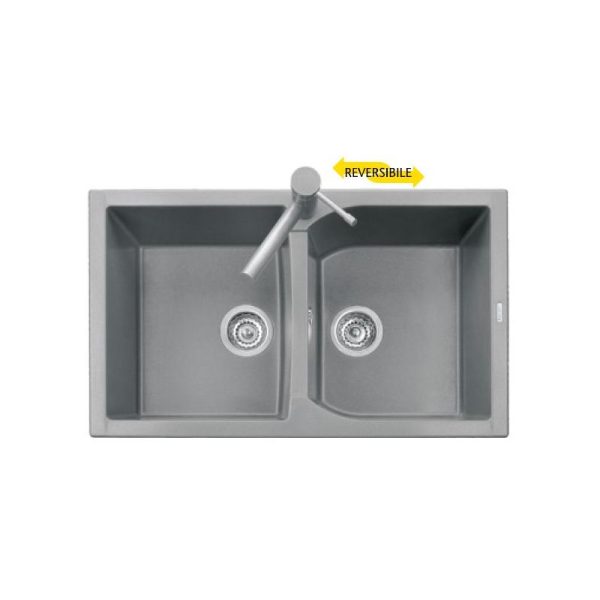 Lavello Plados Corax 2 Vasche 86 x 50 reversibile