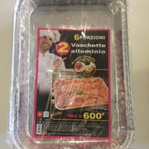 Due vaschette in alluminio per forno - immagine 1