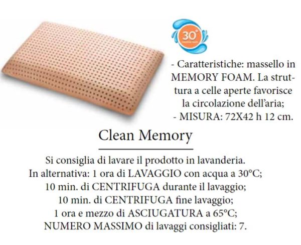 CUSCINO-LAVABILE Cuscino Lavabile Memory forato
