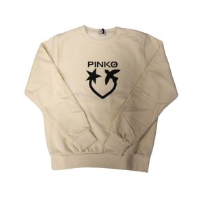 Felpa Pinko Girocollo Crema