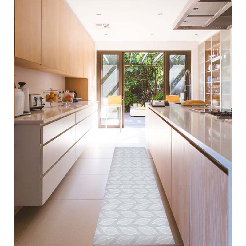Passatoia Cucina Foglie Beige