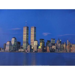 POSTER NEW YORK CITY “MANHATTAN SKYLINE” LEM401 - immagine 1