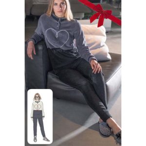 Pigiama donna in pile Live