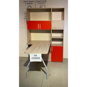 Scrivania con libreria Red - immagine 1
