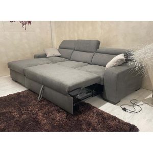 Divano Primus con penisola e letto