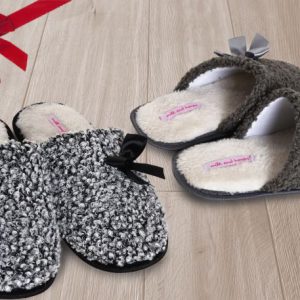 Pantofole donna con fiocco - immagine 1