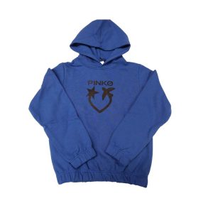 Felpa con cappuccio Pinko Blu Logo