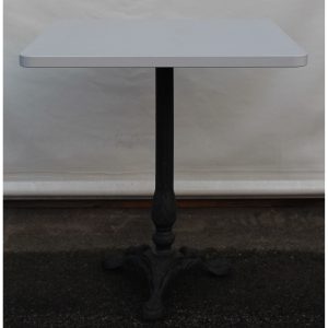 tavolino laminato e gamba ghisa