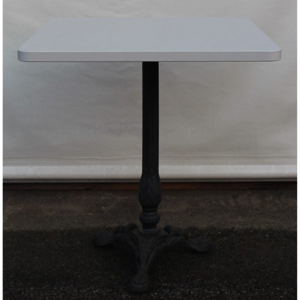 tavolino laminato e gamba ghisa