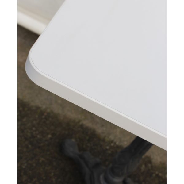 tavolino laminato e gamba ghisa