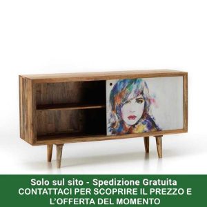 Madia Kamala in legno di mango - immagine 2