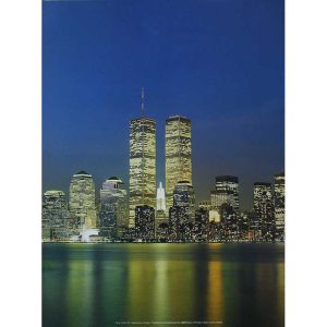 POSTER NEW YORK CITY “MANHATTAN SKYLINE” LEM402 - immagine 1