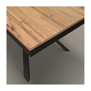 Tavolo allungabile Gambe in metallo e Piano Legno