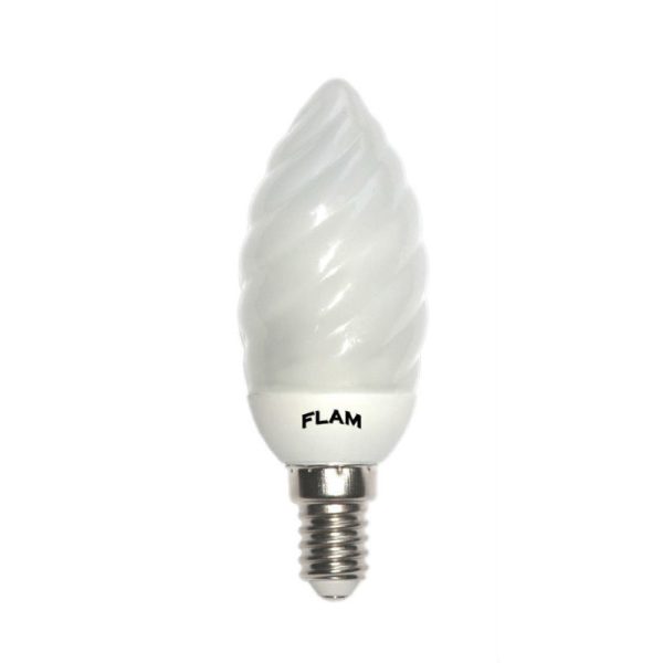 Lampadina basso consumo tortiglione risparmio energetico 5W 8W E14 luce calda-0